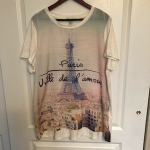 Forever 21+ Paris TShirt 2x
